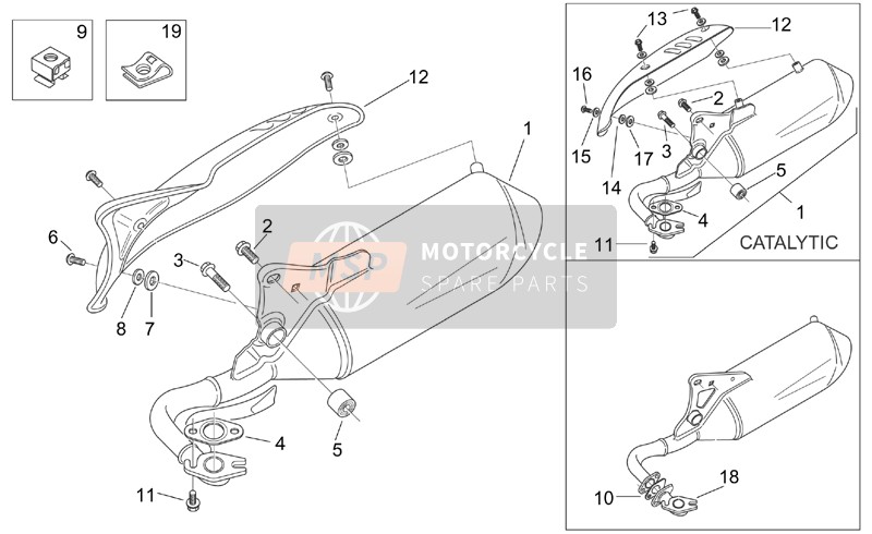 AP8219487, Exhaust Pipe Protection, Piaggio, 1