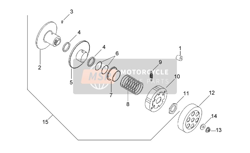 AP8206926, Centrifugal Clutch Assy, Piaggio, 0