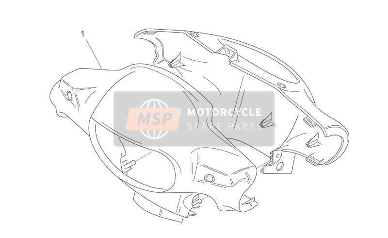 AP8249837, Headlight Support. N.Red, Piaggio, 0