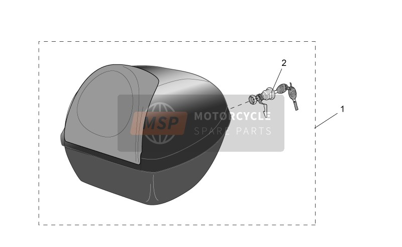 AP8791300, Top Box Grey Lead, Piaggio, 0