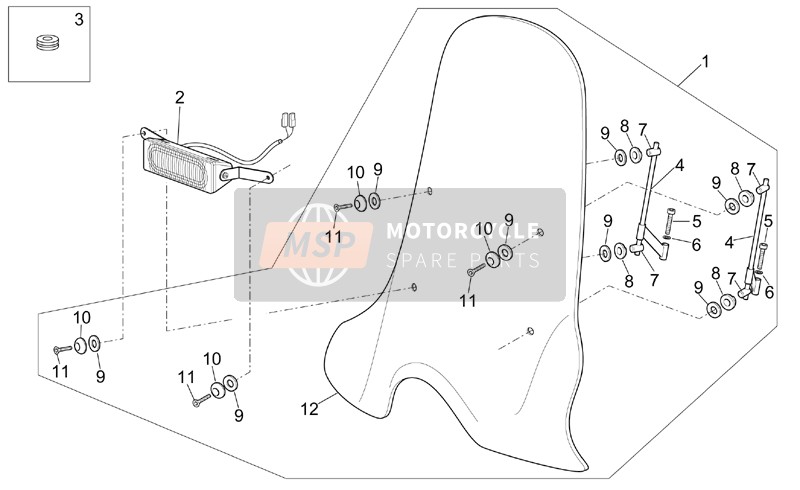 Aprilia Scarabeo 50 Ditech 2001 Corpo anteriore IV per un 2001 Aprilia Scarabeo 50 Ditech