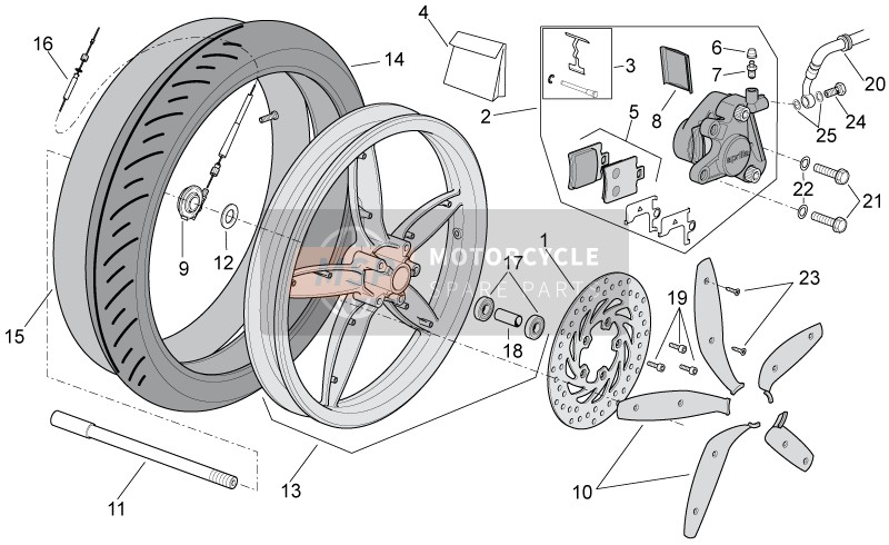 AP8213498, Pince Frein Av, Piaggio, 1