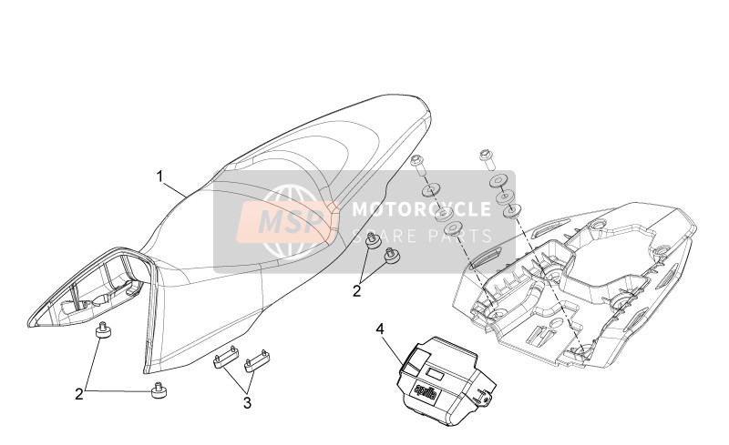 Aprilia Shiver 750 EU 2011 Saddle for a 2011 Aprilia Shiver 750 EU