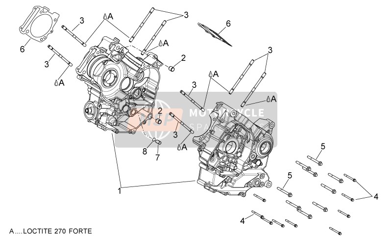 1A003631R, Tige Filetée, Piaggio, 1