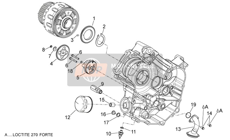 Aprilia Shiver 750 USA 2011 Ölpumpe für ein 2011 Aprilia Shiver 750 USA