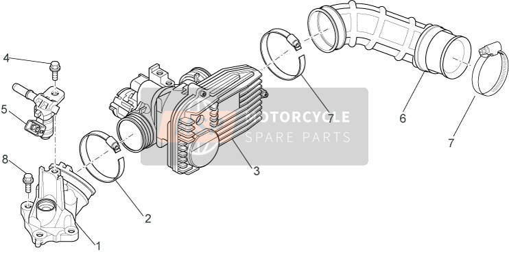 Aprilia Sport City Cube 250-300 IE E3 2011 Throttle Body for a 2011 Aprilia Sport City Cube 250-300 IE E3