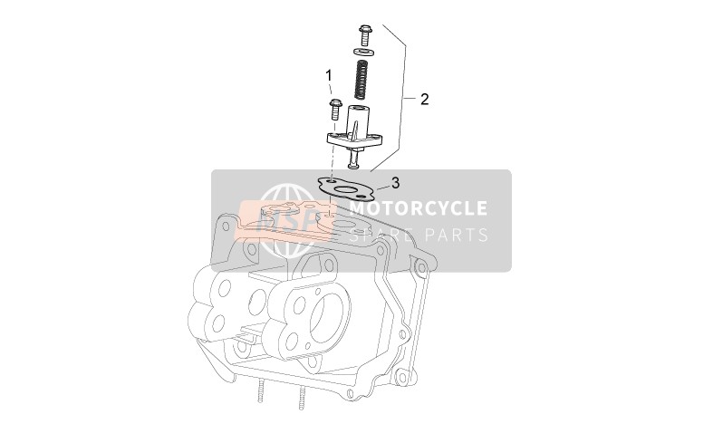 Aprilia Sport City Cube 250-300 IE E3 2010 Chain Tensioner for a 2010 Aprilia Sport City Cube 250-300 IE E3