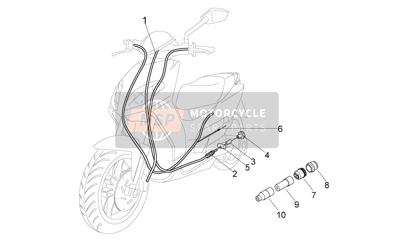 Aprilia Sport City ONE 50 2T 2V E3 2008 Transmissions 2 for a 2008 Aprilia Sport City ONE 50 2T 2V E3