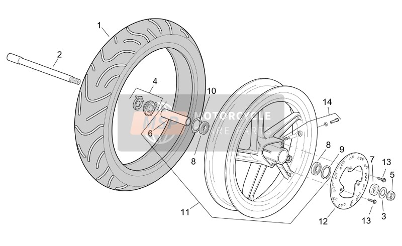 AP8213231, Brake Disc D190, Piaggio, 3