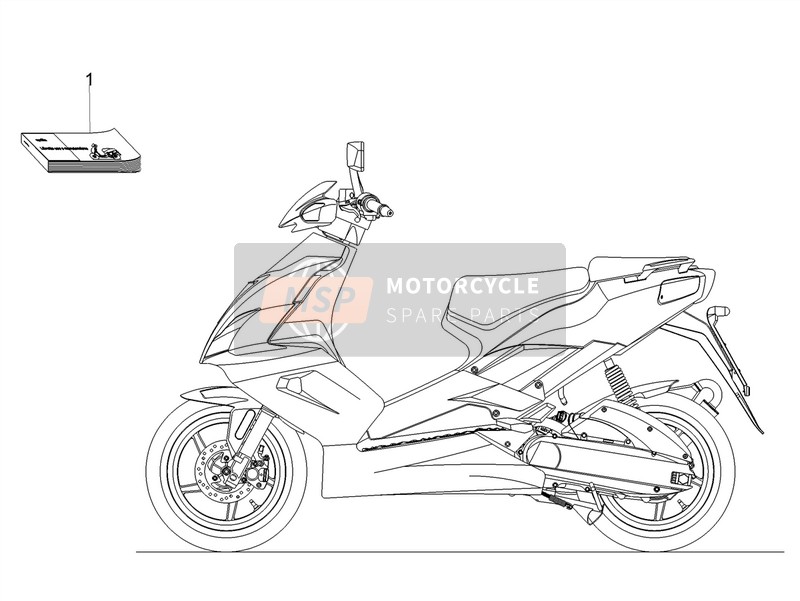 Aprilia SR 50 R H2O 2T E4 (EMEA) 2018 Plate Set / Various for a 2018 Aprilia SR 50 R H2O 2T E4 (EMEA)