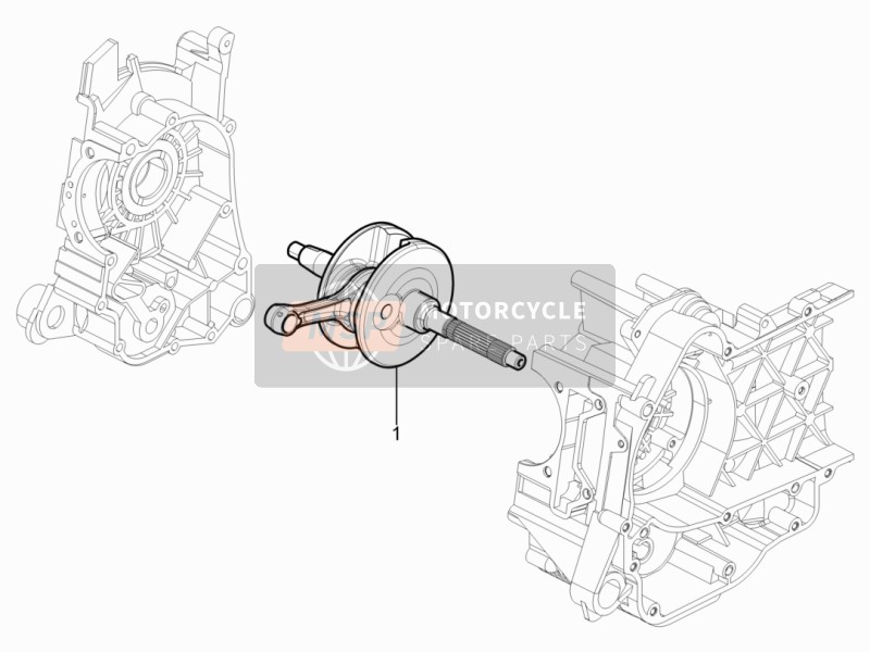 Aprilia SR Motard 125 4T E3 2014 Kurbelwelle für ein 2014 Aprilia SR Motard 125 4T E3