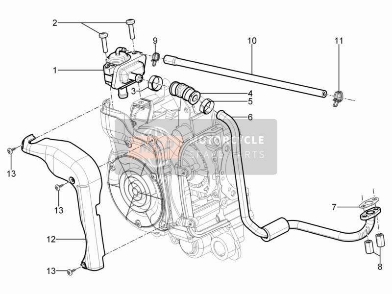 845635, Cool Waterslang, Piaggio, 0