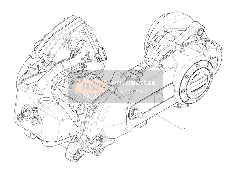 Aprilia SR Motard 50 2T E4 2018 Motor, Montaje para un 2018 Aprilia SR Motard 50 2T E4