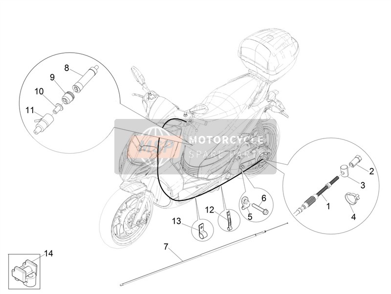 1C003641, Hose Clamp, Piaggio, 0