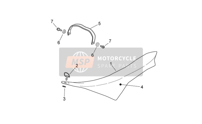 Aprilia SXV 450-550 2009 Saddle for a 2009 Aprilia SXV 450-550