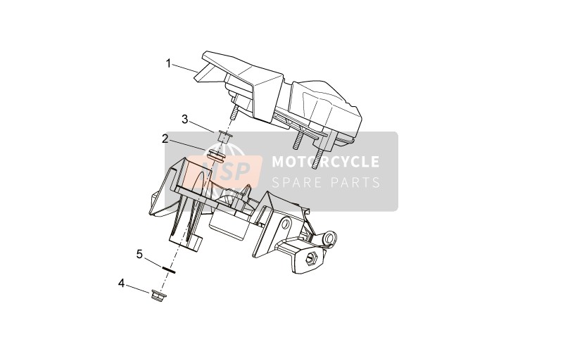 Aprilia SXV 450-550 2009 Tableau de bord pour un 2009 Aprilia SXV 450-550