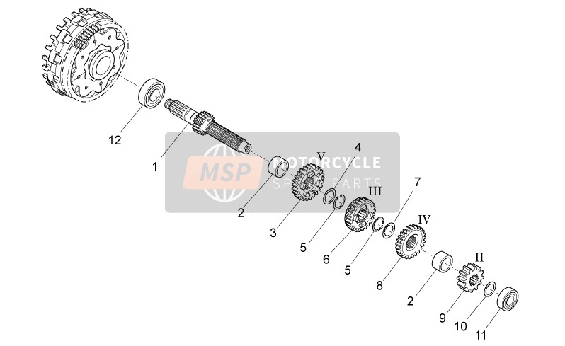 Primary Gear Shaft