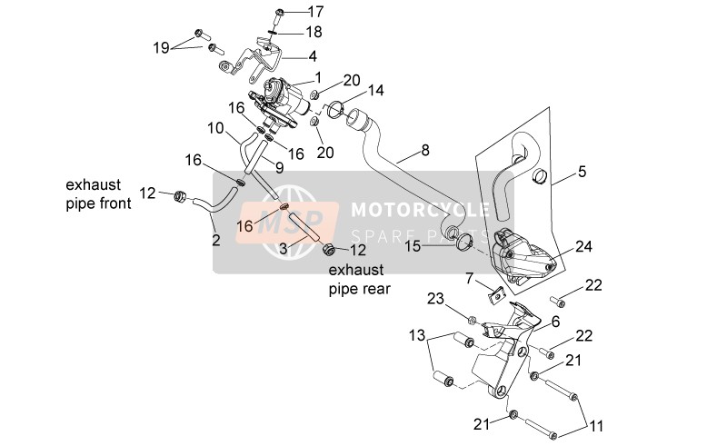 Aprilia SXV 450-550 2011 Sekundärluft für ein 2011 Aprilia SXV 450-550