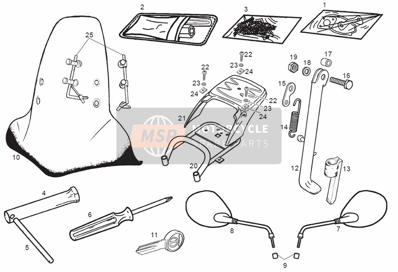 Derbi ATLANTIS RED BULLET AIR 2001 Accessoires pour un 2001 Derbi ATLANTIS RED BULLET AIR