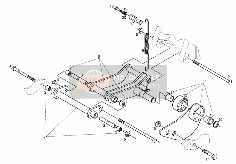 015235, Nut, Piaggio, 4