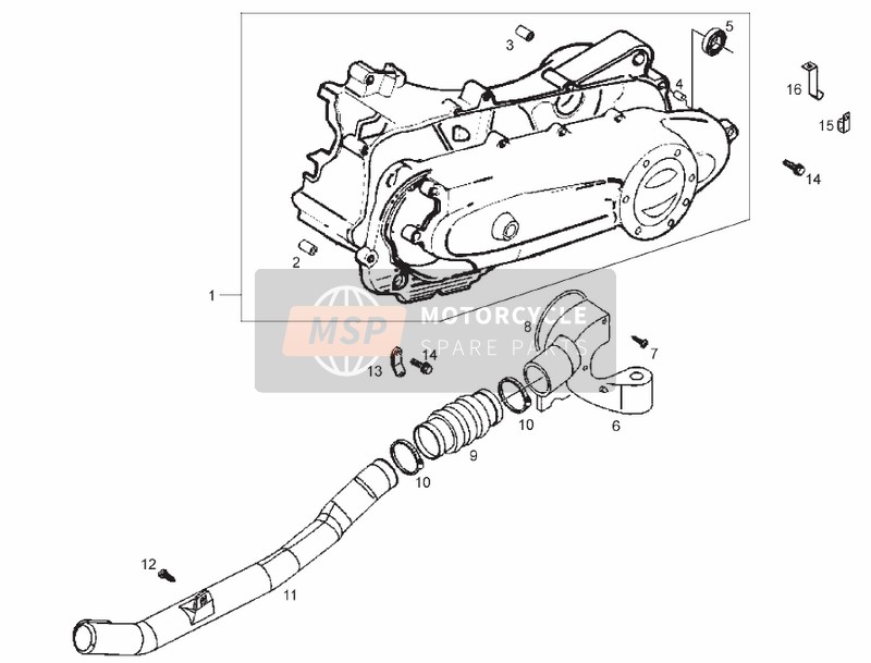 435251, Gasket, Piaggio, 3