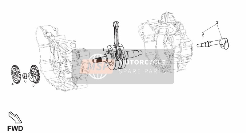 8999175002, Crankshaft Cpl..Cat.2, Piaggio, 0