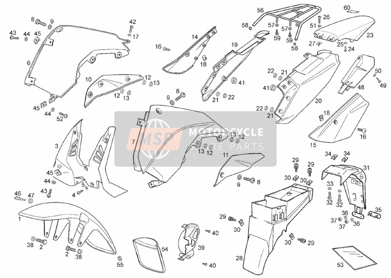 00H01406191A, Luggage Carrier, Piaggio, 1