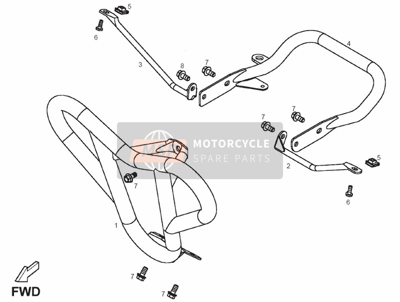 00Q25001154, Protector Delantero, Piaggio, 0