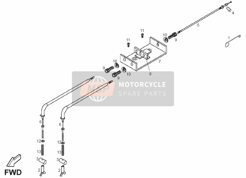 Derbi DXR 200cc 2005 Distributeur pour un 2005 Derbi DXR 200cc