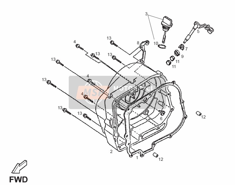 00Q25001067, Junta Top Carter Dr., Piaggio, 0