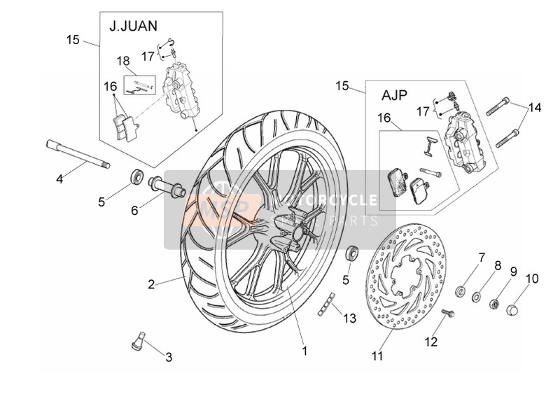 B044202, Brake Pads Kit Sbs S 60 Hh, Piaggio, 1