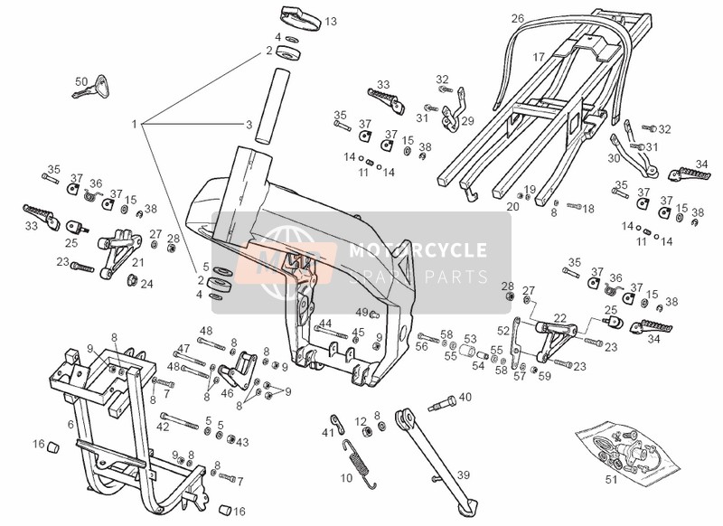 00H01504121, Rh Front Footrest Bracket, Piaggio, 0