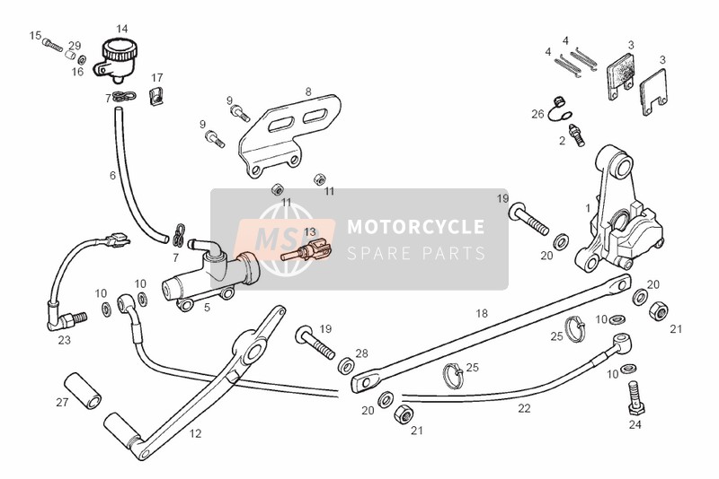 Derbi GPR 125 NUDE & NUDE SPORT E2 2 EDICION 2004 Rear Brake for a 2004 Derbi GPR 125 NUDE & NUDE SPORT E2 2 EDICION