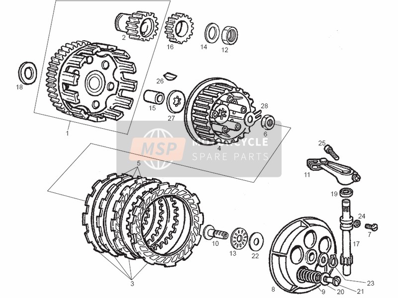 Derbi GPR 50 RACING 2a EDICION 2002 Clutch for a 2002 Derbi GPR 50 RACING 2a EDICION