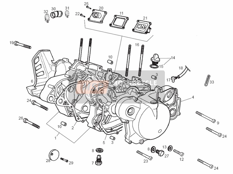 Derbi GPR 50 RACING E2 2 EDICION 2006 Carters para un 2006 Derbi GPR 50 RACING E2 2 EDICION