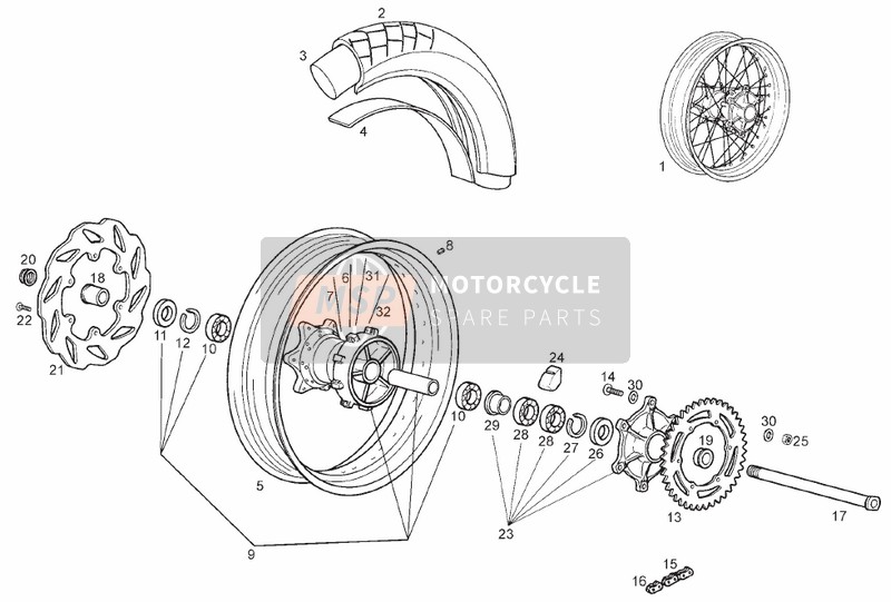 Roue arrière