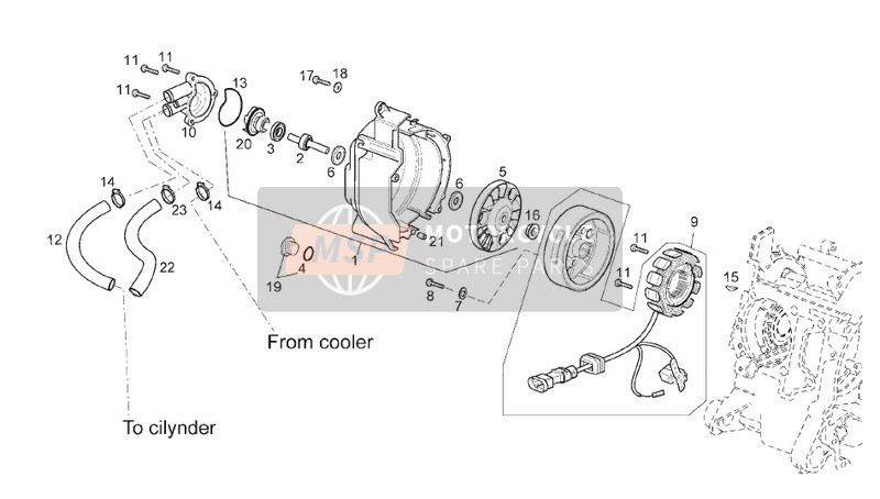 58130R, Cdi Magneto Assy, Piaggio, 2