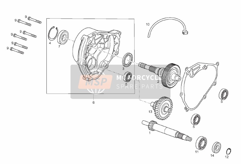 Derbi RAMBLA 125cc-250cc E3 2008 Transmission for a 2008 Derbi RAMBLA 125cc-250cc E3