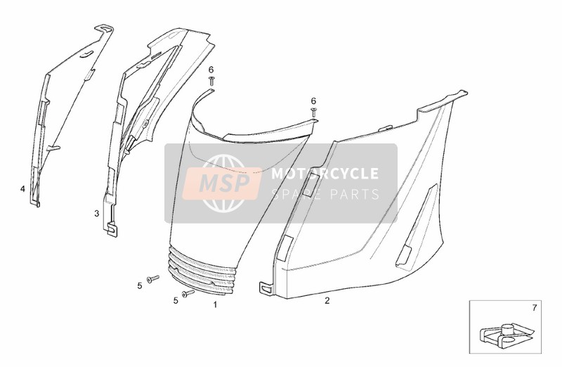 86074200BM, C.Undersaddle. White, Piaggio, 0