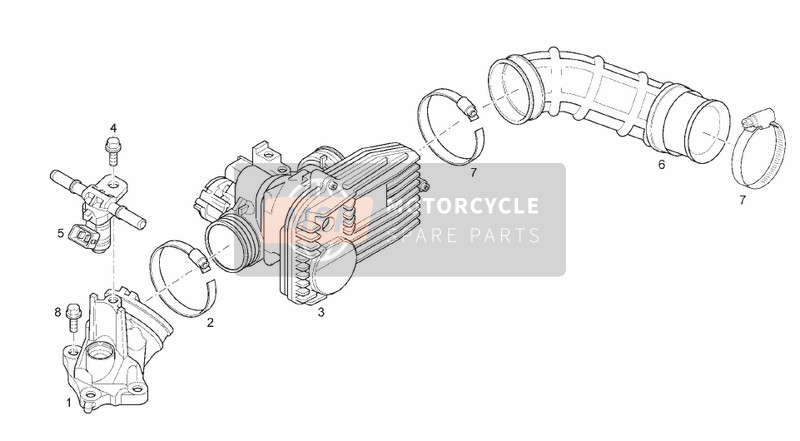 Derbi RAMBLA 300 E3 2011 Throttle Body for a 2011 Derbi RAMBLA 300 E3