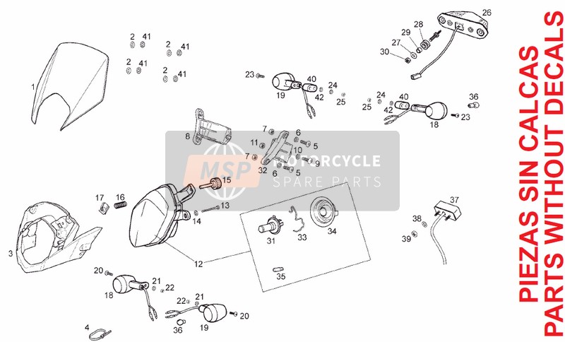 00H05802181, Headlight Cusing Bracket, Piaggio, 0