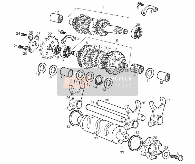 Gearbox RH Primary- LH Final