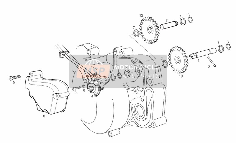 Derbi SENDA 50 R X-TREM E2 3 EDICION 2006 Bomba de aceite para un 2006 Derbi SENDA 50 R X-TREM E2 3 EDICION