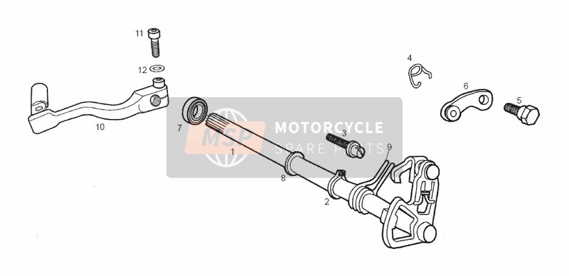 Derbi SENDA 50 R X-TREM E2 2004 Selector for a 2004 Derbi SENDA 50 R X-TREM E2