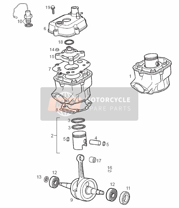 Arbre de transmission - Cylindre - Piston