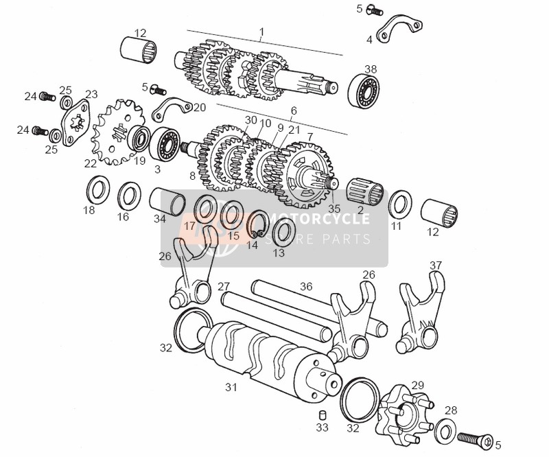 Gearbox RH Primary- LH Final