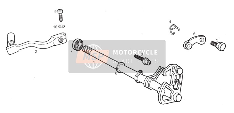 Derbi Senda 50 SM X-Trem 50 2T E2 2010 Arbre de sélection pour un 2010 Derbi Senda 50 SM X-Trem 50 2T E2