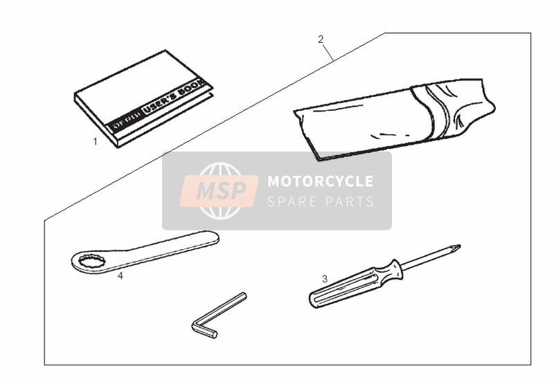 Derbi SENDA 50 SM X-TREM E2 4ver 2007 Accessoires voor een 2007 Derbi SENDA 50 SM X-TREM E2 4ver