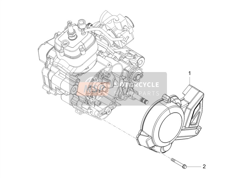 Derbi Senda X-Treme 50 R E4 2018 Cubierta del volante para un 2018 Derbi Senda X-Treme 50 R E4