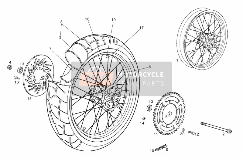 Roue arrière